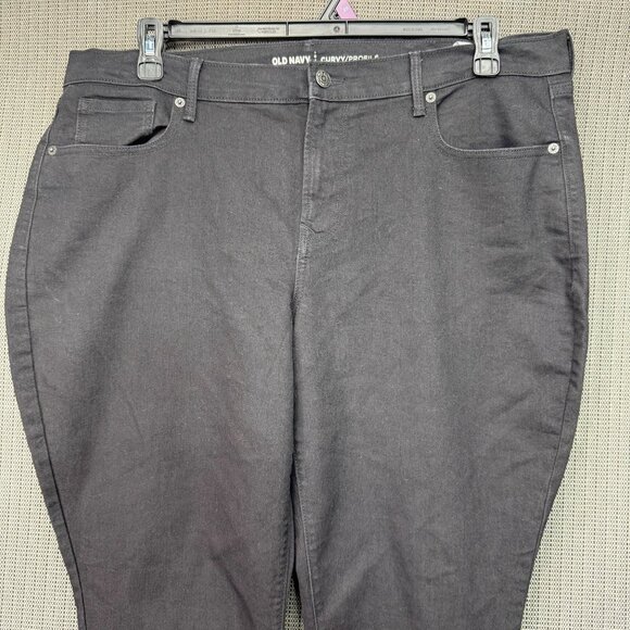 Old Navy Womens Size 16 Short Black Curvy/Profile Mid-Rise Skinny Jeans Denim - Picture 10 of 10